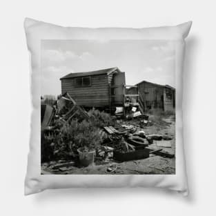 Fishing Shed at Brancaster Staithe, Norfolk, UK Pillow