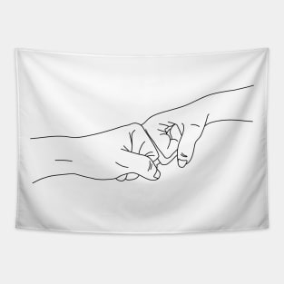 Fist Bump Design Tapestry