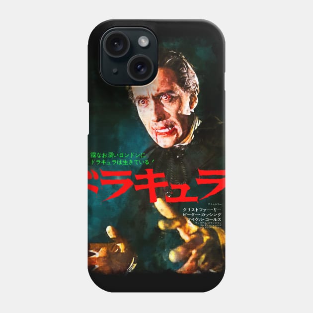 Christopher Lee as Dracula Phone Case by UnlovelyFrankenstein