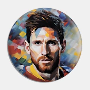 colofrul sketch with Messi Pin