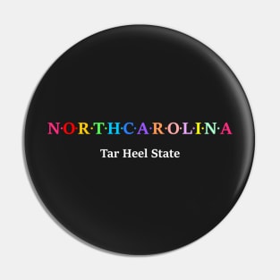 North Carolina, USA. Tar Heel State. Pin