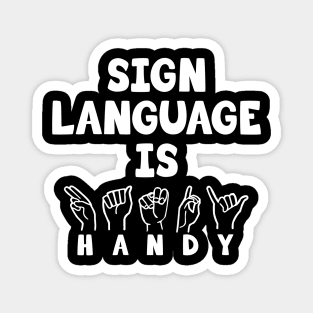 Sign Language is HANDY Magnet