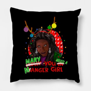 Molly / Mary You in Danger Girl, Whoopi Goldberg Christmas Jumper Sweater Pillow