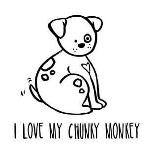 I Love My Chunky Monkey- Dog T-Shirt