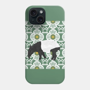 Malayan Tapir Green Floral Pattern Phone Case