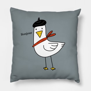 Bonjour Bird Pillow