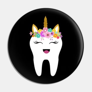 Unicorn Tooth Dentist Tooth Fairy Gift First Tooth Pin