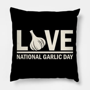 National Garlic Day Pillow