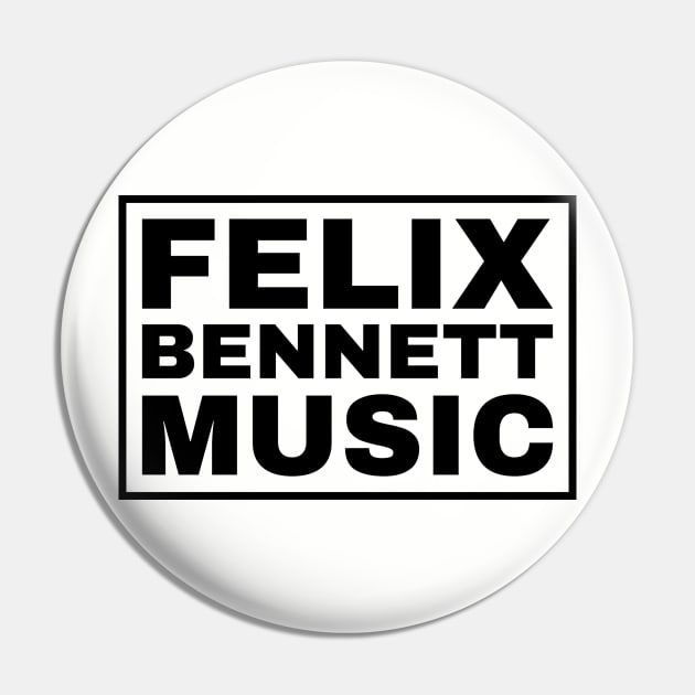 Felix Bennett Music - Square Logo Design Pin by felix