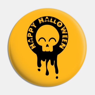 Cute Skull Halloween Design Pin
