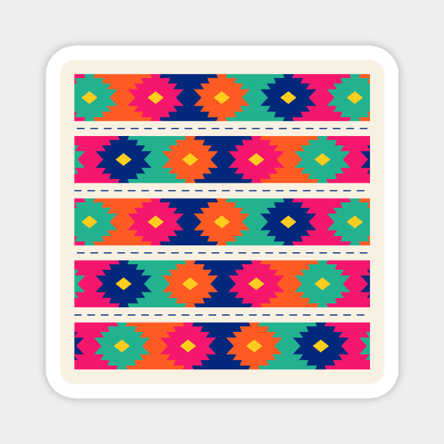 Tribal Pattern Magnet by Akbaly