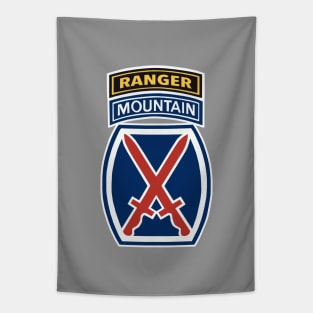 10th Mountain Division Ranger Tab Tapestry