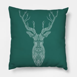 deer silhouette Pillow