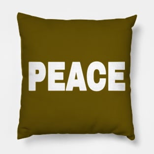 PEACE - White - Front Pillow