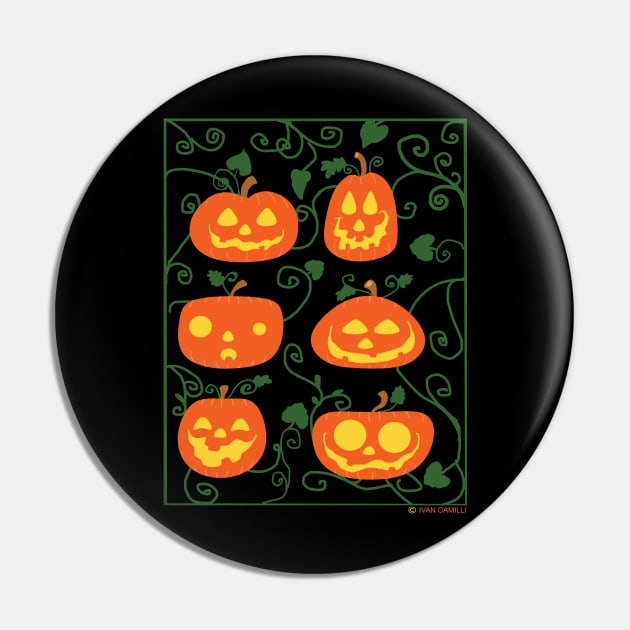 Funny Jack O' Lanterns Pin by ivancamilli