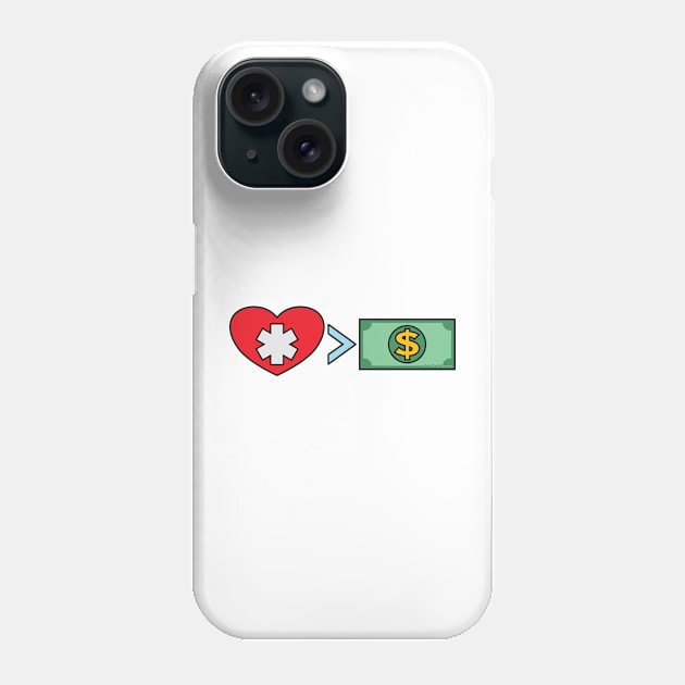 Health > Wealth Phone Case by jmdesantis