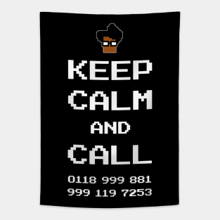 Keep Calm and Call 0118 999 881 999 119 7253 IT Crowd Tapestry