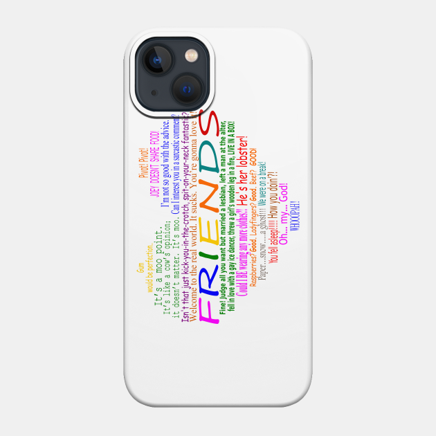 Friends TV Quotes Heart - Friends Tv Show - Phone Case