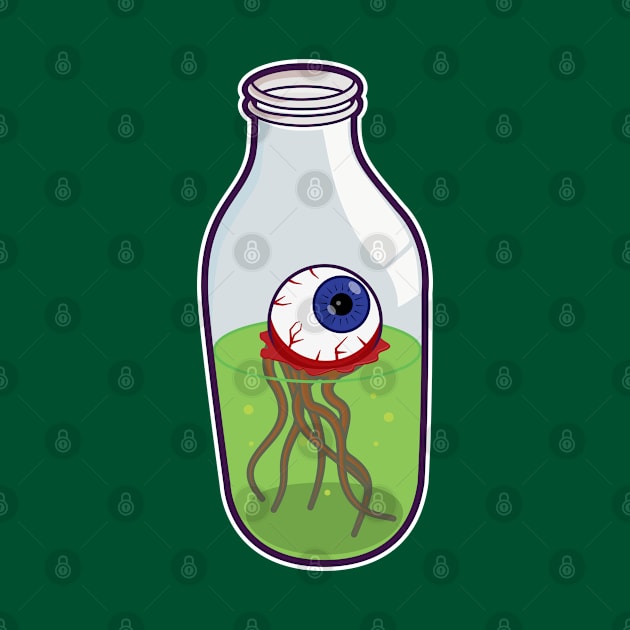 Creepy Eyeball in a Bottle by Hixon House