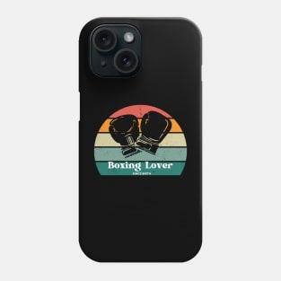 Vintage Boxing Aficionado Tee - Classic Fighter Style Phone Case