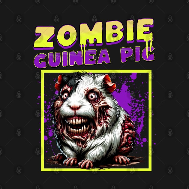 Zombie Guinea Pig funny by woormle