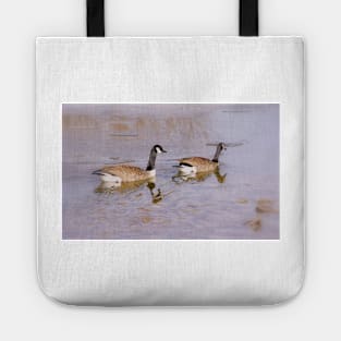 Canada Geese in Winter Tote