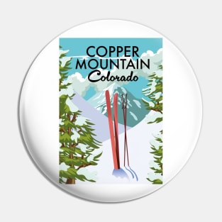 Copper Mountain Colorado Ski poster Pin