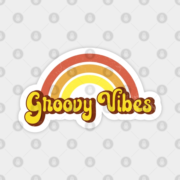 Groovy Vibes Magnet by Jitterfly