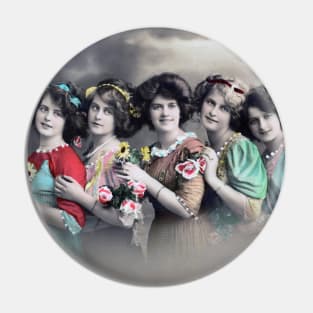 Five Edwardian ladies Pin