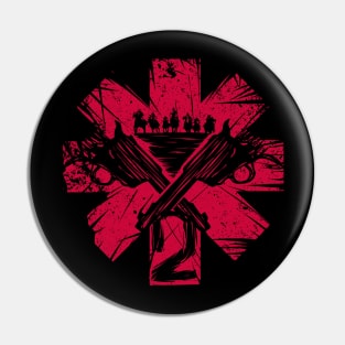 Red Hot Smoking Guns Pin