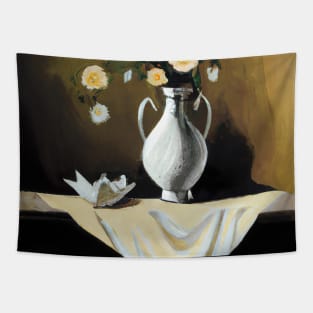 Fancy Flowers Vase Tapestry