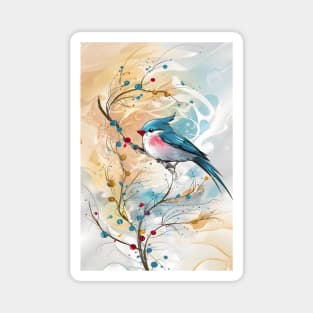 Whimsical Songbird Delight Magnet