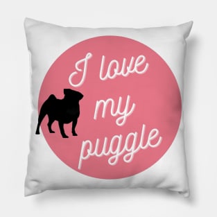 I love my puggle Pillow