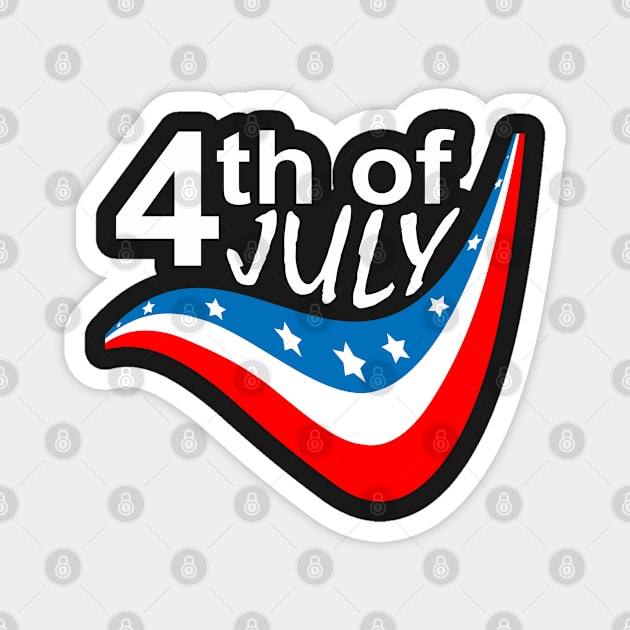 Happy 4Th of July Magnet by Mas Design