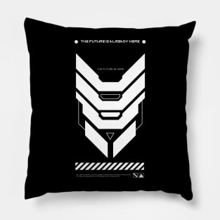 futuristic tech wear Pillow