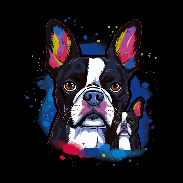 Boston Terrier Fathers Day by JH Mart