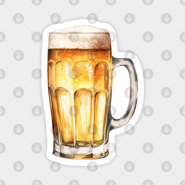 Pint of Beer Art Magnet by Pastel Craft