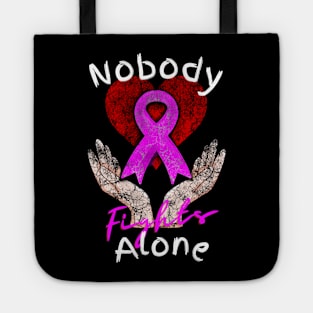 Nobody Fights Alone Breast Cancer Support Tote