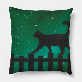 Cat on the fence Pillow