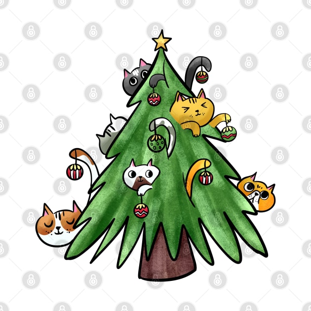 Funny Christmas Cat by Pop Cult Store