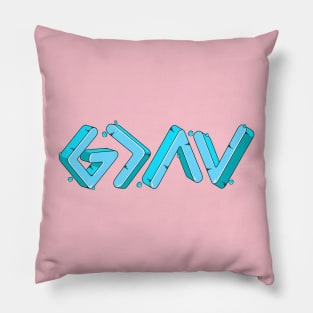 God is Greater than the Highs & Lows Pillow