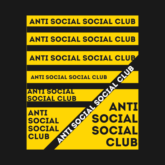 anti social social club yellow by Dexter
