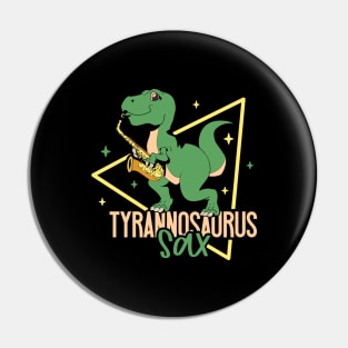 Tyrannosaurus Sax - TREX on the saxophone Pin