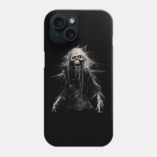 dead old hairy zombie, halloween design Phone Case