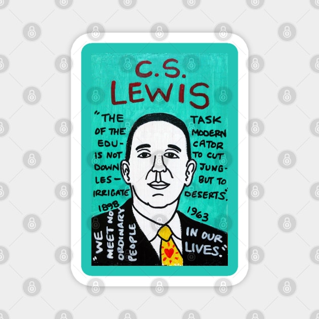 C.S. Lewis Magnet by krusefolkart