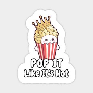 Cute Funny Popcorn Magnet