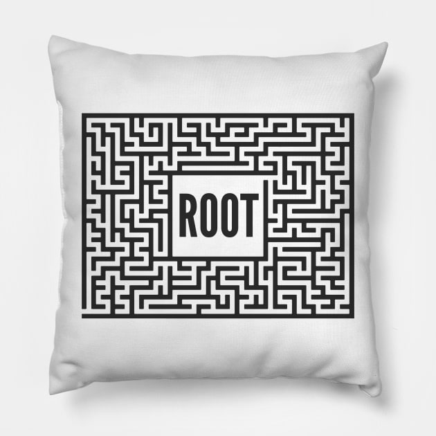 Penetration Testing Root Like Solving Maze Puzzle Pillow by FSEstyle