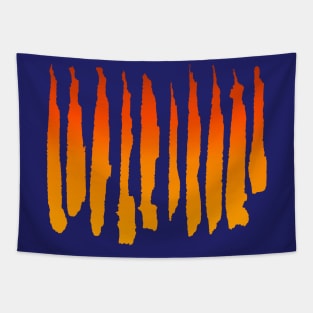 Fire Stripes - Abstract Tapestry