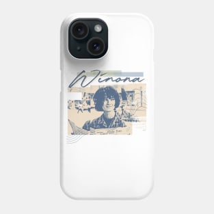 Winona Ryder • • • • 1990s Glitch Aesthetic Design Phone Case