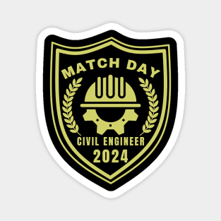 Match Day Civil Engineer 2024 Magnet